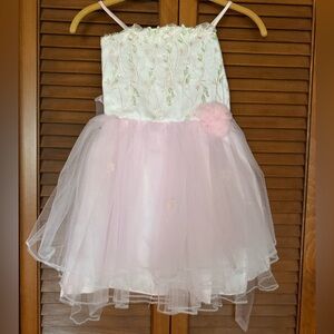 Popatu Girls Pink Easter Overlay Tulle TuTu Dress